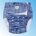 All-In-One Diaper Cover Jeans-Look