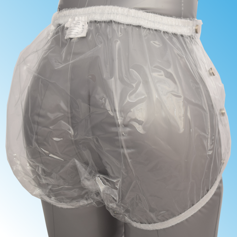 PINK, WHITE, BLUE OR CLEAR Haian Plastic Pants | dottydiaper