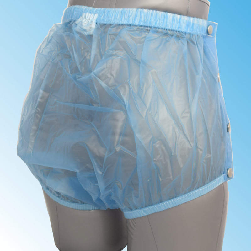 PVC Incontinence Protection Pants Size M Color Blue