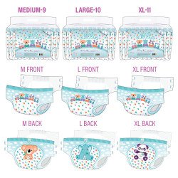 REARZ Critter Caboose Adult Diapers