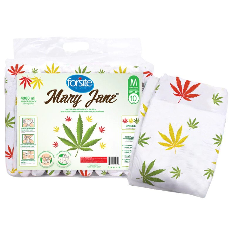 FORSITE MARY JANE MAX ABSORBENCY BRIEFS